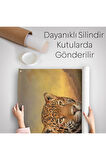 İnsan Kıyafetli Jaguar Dekoratif Duvar Örtüsü - Halısı-6331
