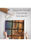 Cam Önünde Kar Keyfi Duvar Örtüsü-Halısı-6336