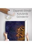 Ayini Yapan Cadıların Ateş Etrafındaki Dans Duvar Örtüsü-Halısı-6354