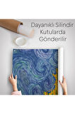Vincent van Gogh Temalı İllüstrasyon Duvar Örtüsü-Halısı-6361