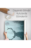 Geyiğin Gece Ormandaki Silüeti Duvar Örtüsü-Halısı-6369