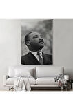 Martin Luther King Dekoratif Kanvas Duvar Örtüsü-Halısı-6374