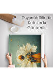 Turuncu Kıyafetli Sürreal Kadın Duvar Örtüsü-Halısı-6378