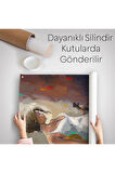 Beyaz Elbiseli Kemani Kadın Duvar Örtüsü-Halısı-6380