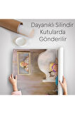 Dianne Denge'in Kedi Sever Yaşlı Kadın Mutluluğun Resmi Duvar Örtüsü-Halısı-6383