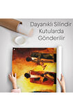Saksafon Çalan Müzik Grubu Dekoratif Duvar Örtüsü-Halısı-6422