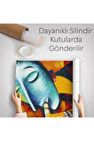 Saksafon Çalan Sürreal Müsizyen Dekoratif Duvar Örtüsü-Halısı-6423