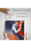 Tango Yapan Çift Dekoratif Duvar Örtüsü-Halısı-6429