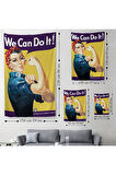 We Can Do İt Duvar Örtüsü-Halısı-6430