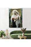 Meryem ve Oğlu İsa Duvar Örtüsü-Halısı - Jesus Christ -6438