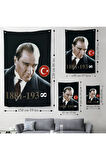 Mustafa Kemal Atatürk Duvar Örtüsü-Halısı -6446