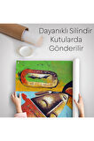 Keman Çalan Müzisyen Sürreal Adam Duvar Örtüsü-Halısı-6447
