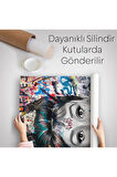 Audrey Hepburn Graffiti Pop Art Duvar Örtüsü-Halısı-6470