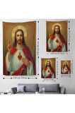 İsa'nın En Kutsal Kalbi Duvar Örtüsü-Halısı - The Most Sacred Heart Of Jesus-6478
