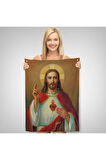 İsa'nın En Kutsal Kalbi Duvar Örtüsü-Halısı - The Most Sacred Heart Of Jesus-6478