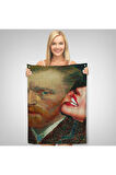 Vincent van Gogh Kulağını Isıran Kadın Pop Art Duvar Örtüsü-Halısı-6486