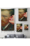 Vincent van Gogh Kulağını Isıran Kadın Pop Art Duvar Örtüsü-Halısı-6486