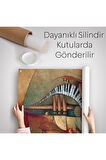 Müzik Aletleri Sürreal Duvar Örtüsü-Halısı-6487