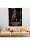 Müzisyen Kadın Dekoratif Duvar Örtüsü-Halısı-6496