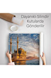 Ortaköy Camii ve Boğaziçi Köprüsü Manzarası Dekoratif Kanvas Duvar Örtüsü-Halısı-6504