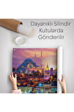 Galata Kulesi Sultan Ahmet Camii ve Şehir Manzara Duvar Örtüsü-Halısı-6514