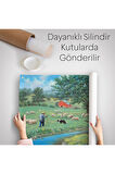 Akarsu Kenarındakı Rus Köylü Dekoratif Duvar Örtüsü-Halısı-6534