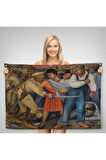 Diego Rivera'nın İsyan Duvar Örtüsü-Halısı-6587