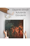Şabat Ayinin de Ateş Etrafında Dans Eden Kadınlar Duvar Örtüsü-Halısı - Fire Dance-6589