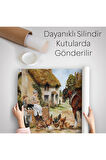 Ortacağ Alman Köyü Duvar Örtüsü-Halısı-6605