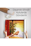 Pencere Önündeki Kadın Duvar Örtüsü-Halısı-6633