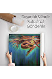 Su Altındaki Kadın Dekoratif Duvar Örtüsü-Halısı-6653