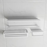 Havluluk Şampuanlık Tuvalet Kağıtlık 3 Lü Set Beyaz