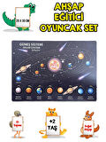 4 Lü Set Ahşap Eğitici Öğretici Oyuncak Puzzle Yapboz Söktak +2 Yaş Harfler-Sayılar