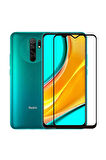 Xiaomi Redmi 9 Tam Kaplayan Çerçeveli Kırılmaz Temperli Ekran Koruyucu Cam