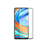 Xiaomi Redmi Note 9 Pro Tam Kaplayan Çerçeveli Kırılmaz Temperli Ekran Koruyucu Cam