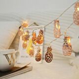 Hdmarketim Altın Sarısı Ananaslı Led Gün Işığı Gece Lambası Dekoratif Golden Yellow Pineapple Led 2 Metre