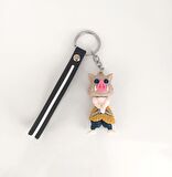 Demon Slayer Kimetsu No Yaiba Figür Silikon Anahtarlık Çanta Süsü Oyuncak