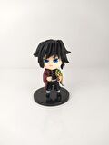 Demon Slayer Kimetsu No Yaiba Giyu Tomioka Anime Figür Biblo Oyuncak 11 cm