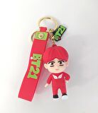 BTS Karakter Figür Silikon Anahtarlık Çanta Süsü Oyuncak Aksesuar