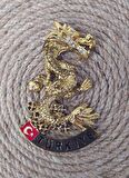 Magnet Ejderha Metal Swaroski Taşlı Buzdolabı Süsü Ev Dekorasyon  