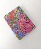 Ayna Cep Çanta Makyaj Aynası Büyüteç Desenli Dikdörtgen Ayna