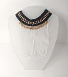 Kolye Gerdanlık Kadın Choker Bohem Kolyeler El Yapımı Uzun Püskül Boncuklar Kadın Kolye Takı Tasma  