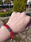 Bileklik Doğal Taş Çakra Elastik Sevgili Çift Bilekliği Unisex Bilezik 13985