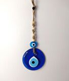Cam Nazar Kötü Göz Kovucu Hand Made Ağaç Duvar Dekorasyonu Hasır Nazarlık Duvar Ağaç Ev Süsü