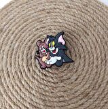Terlik Ayakkabı Sandalet Tokası Tom Ve Jerry 1 Adet Silikon Kız Erkek Aksesuar Hediye  