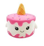 Anahtarlık Çanta Araba Cüzdan Süsü Squishy Pasta Külah Sukuşi Oyuncak Çocuk 