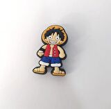 Terlik Ayakkabı Sandalet Tokası Silikon One Piece Luffy Anime 1 Adet Tekli Terlik Süsü 