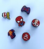 Terlik Süsü Ayakkabı Sandalet 6 Adet Karışık İthal Silikon Aksesuar