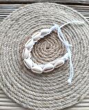 Bileklik Halhal Deniz Kabuğu Midye Plaj Dogum Günü Hediye Ayarlanabilir Makrome Örme İp Bileklik  Bijuteri Takı Aksesuar  