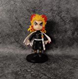 Anime Figür Demon Slayer Kyojuro Rengoku 9 cm Karakter Figür Oyuncak Biblo 